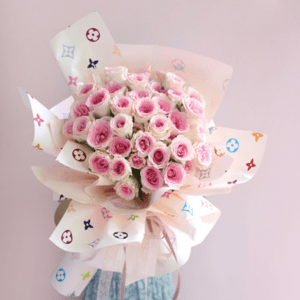 Flower wrapping paper
