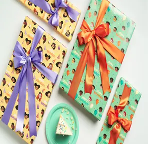 gift wrapping paper